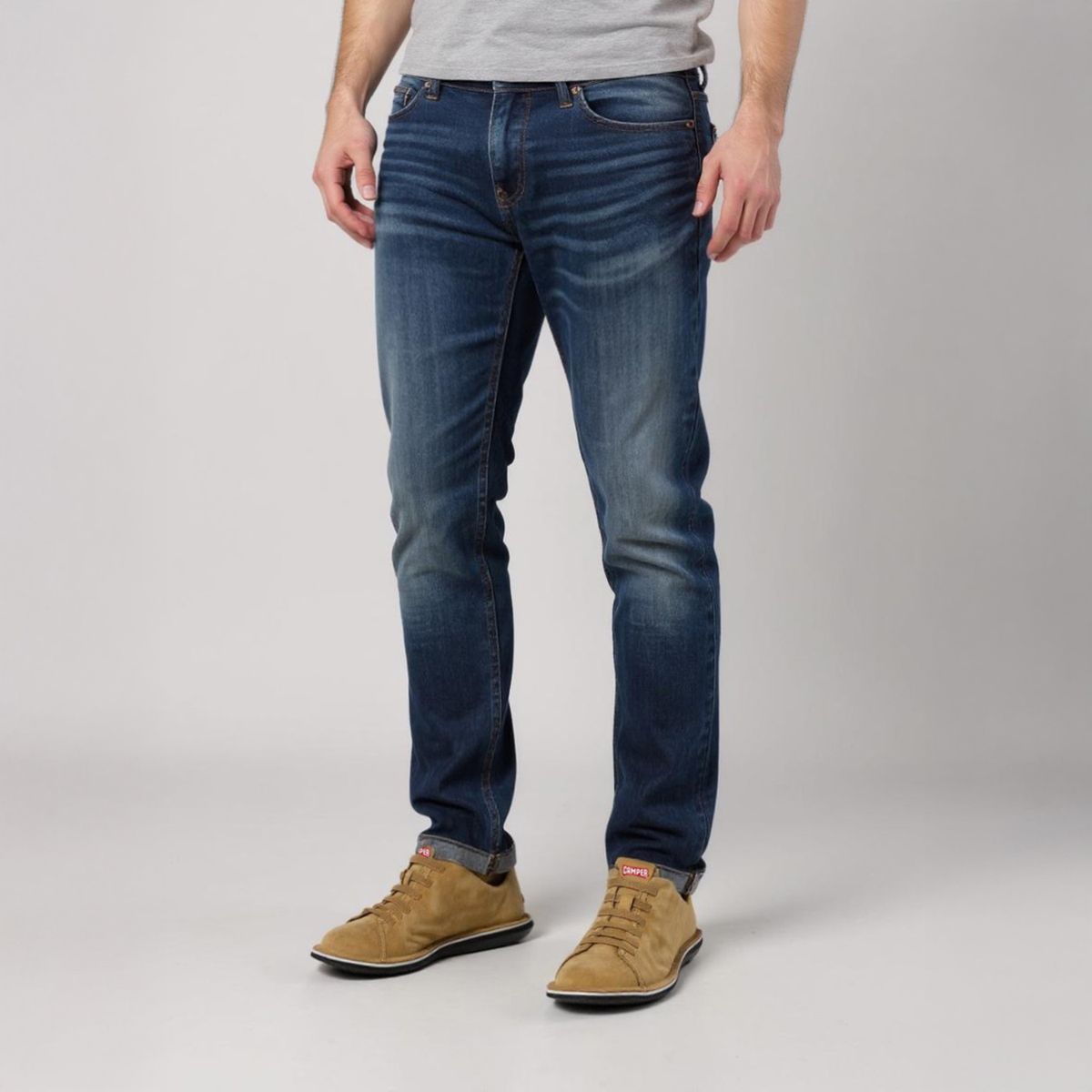 CAMPER - Zapato Casual Hombre Cuero Café Camper