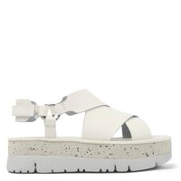 Sandalia Mujer Cuero Blanco