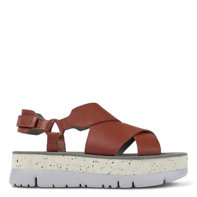 CAMPER Sandalia Mujer Cuero Rojo