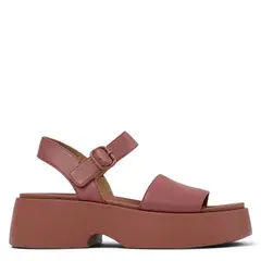 CAMPER - Sandalia Mujer Cuero Rojo