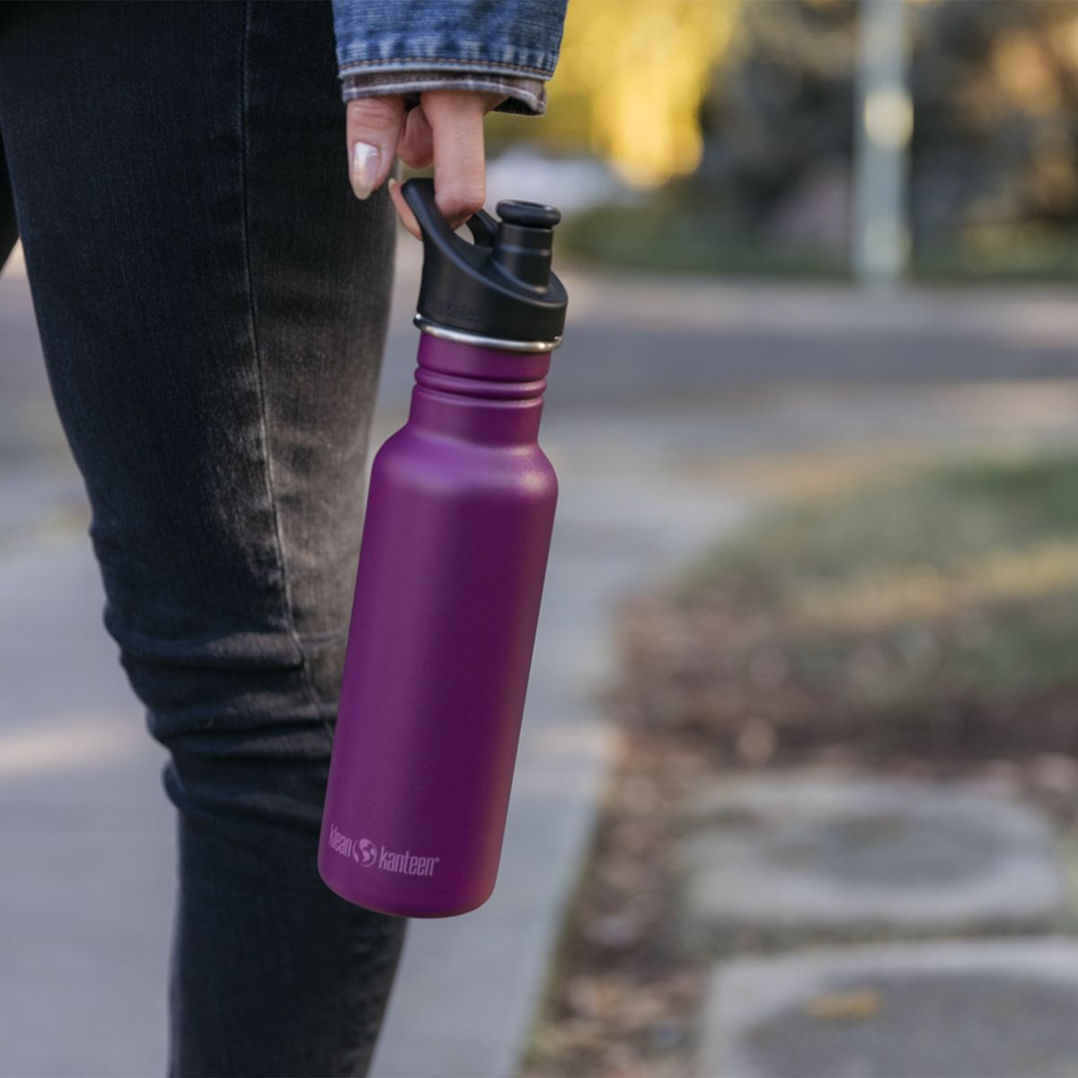 KLEAN KANTEEN - Botella Classic Sport Acero Inoxidable 0,532 Lt Klean Kanteen