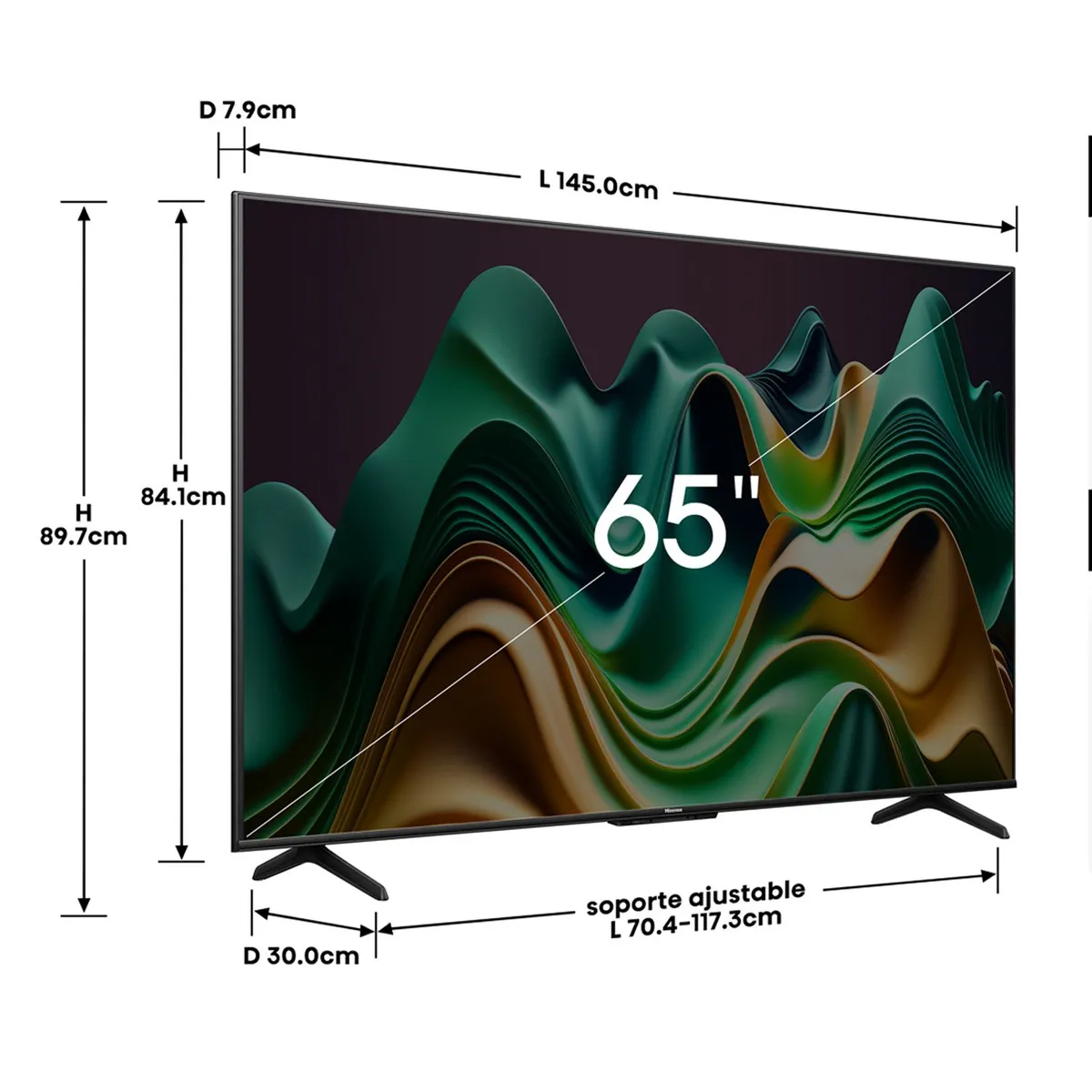 HISENSE - Mini LED Smart TV 65" 65U6N 4K Ultra HD Google TV Hisense