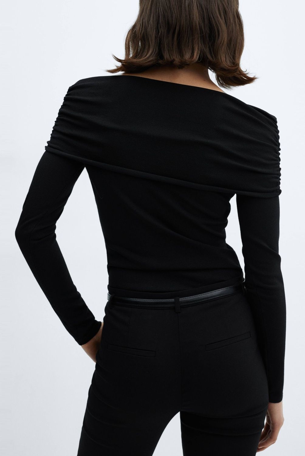 MANGO - Sweater Punto Hombros Descubiertos Mujer Mango