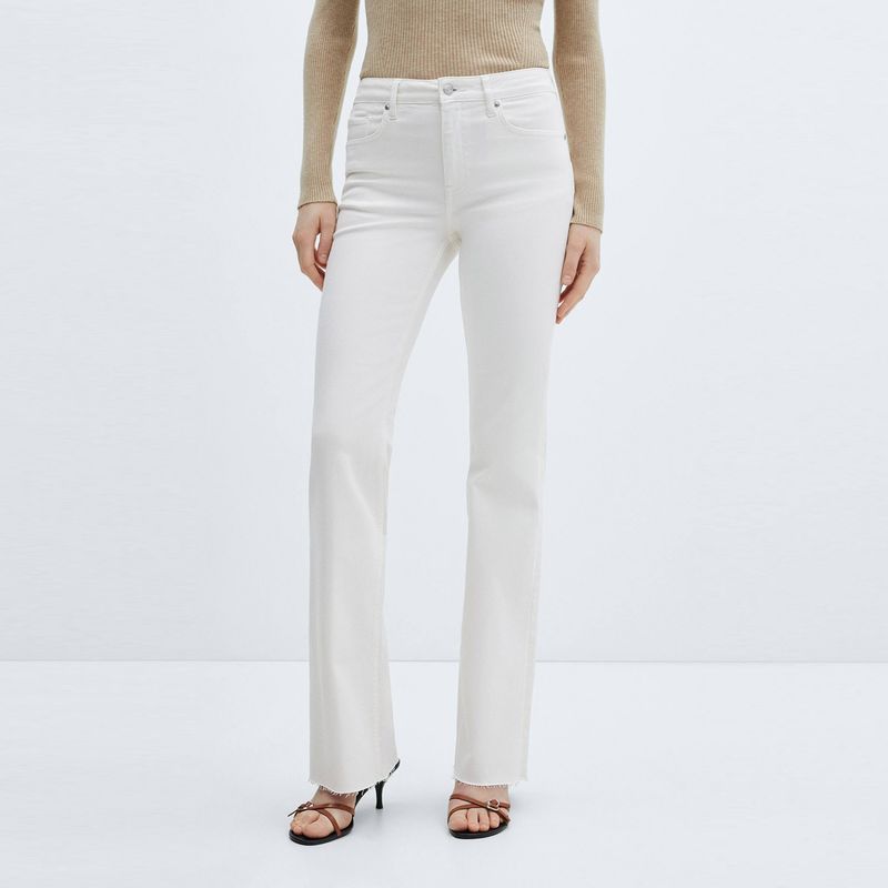 MANGO - Jeans Flare Fiona Tiro Medio Mujer Mango