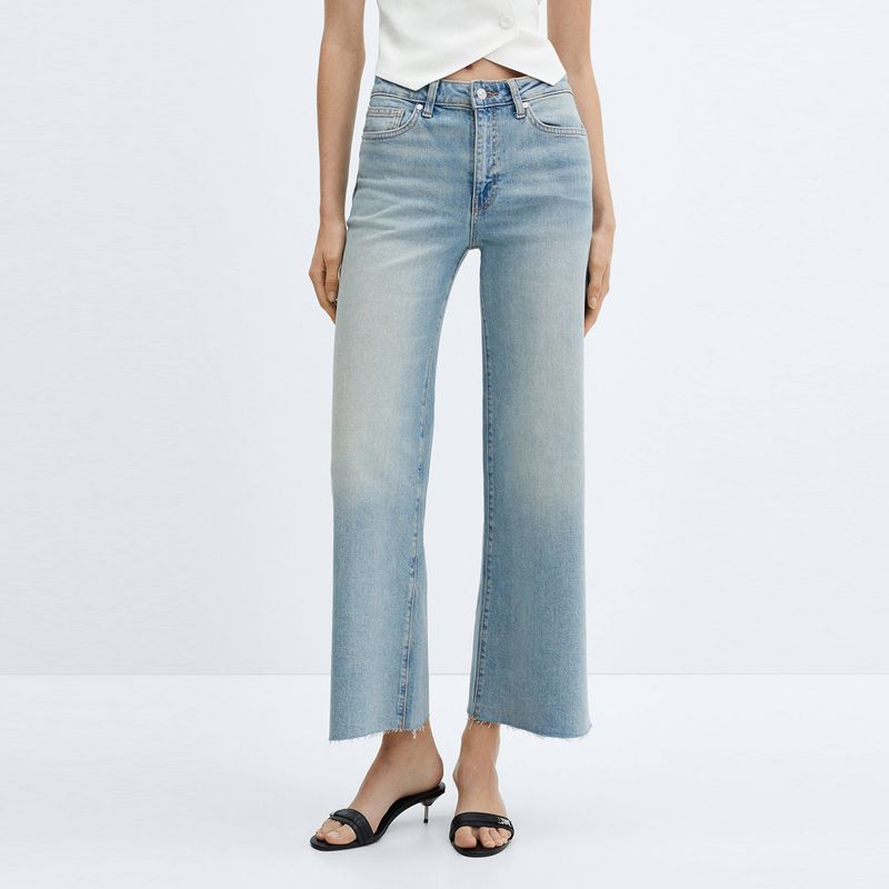 MANGO - Jeans WideLeg Sharon Tiro Medio Mujer Mango