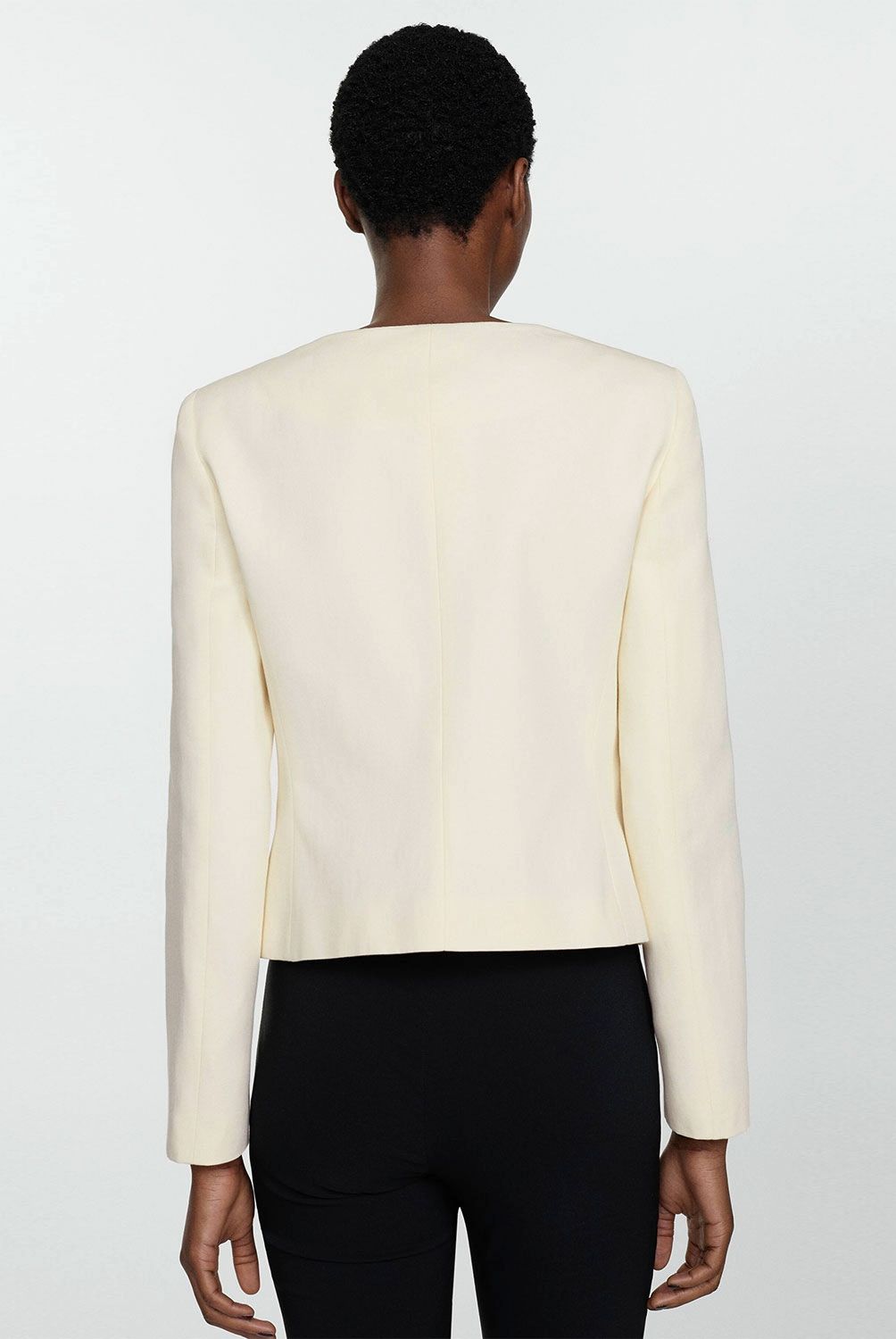 MANGO - Blazer Doble Hebilla Mujer Mango