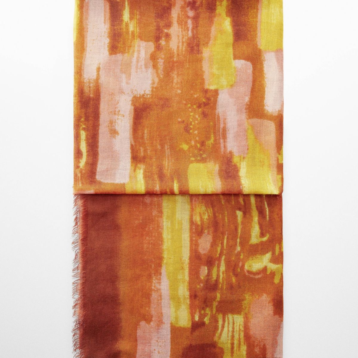 MANGO - Pañuelo Estampado Multicolor Mujer Mango