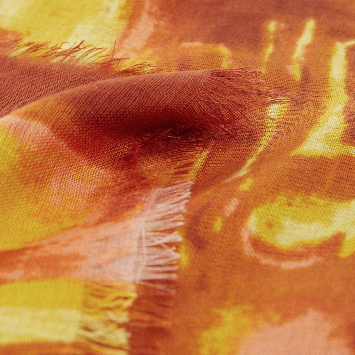 MANGO - Pañuelo Estampado Multicolor Mujer Mango