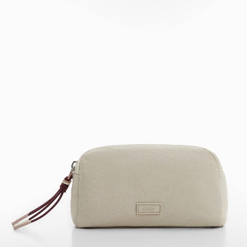MANGO - Neceser Doble Cremallera Logo Mujer Mango