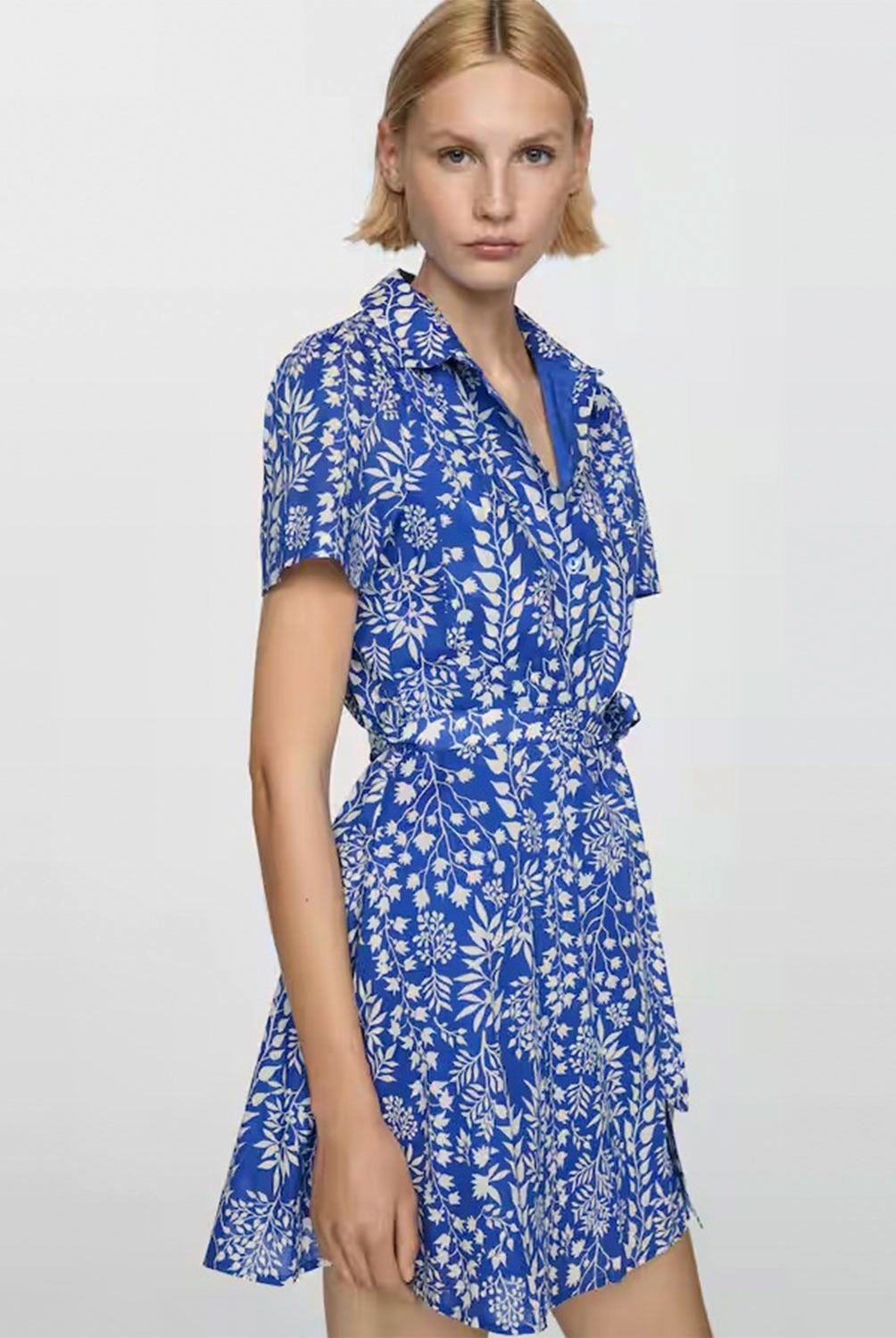 MANGO - Vestido Estampado Floral con Lazo para Mujer Mango