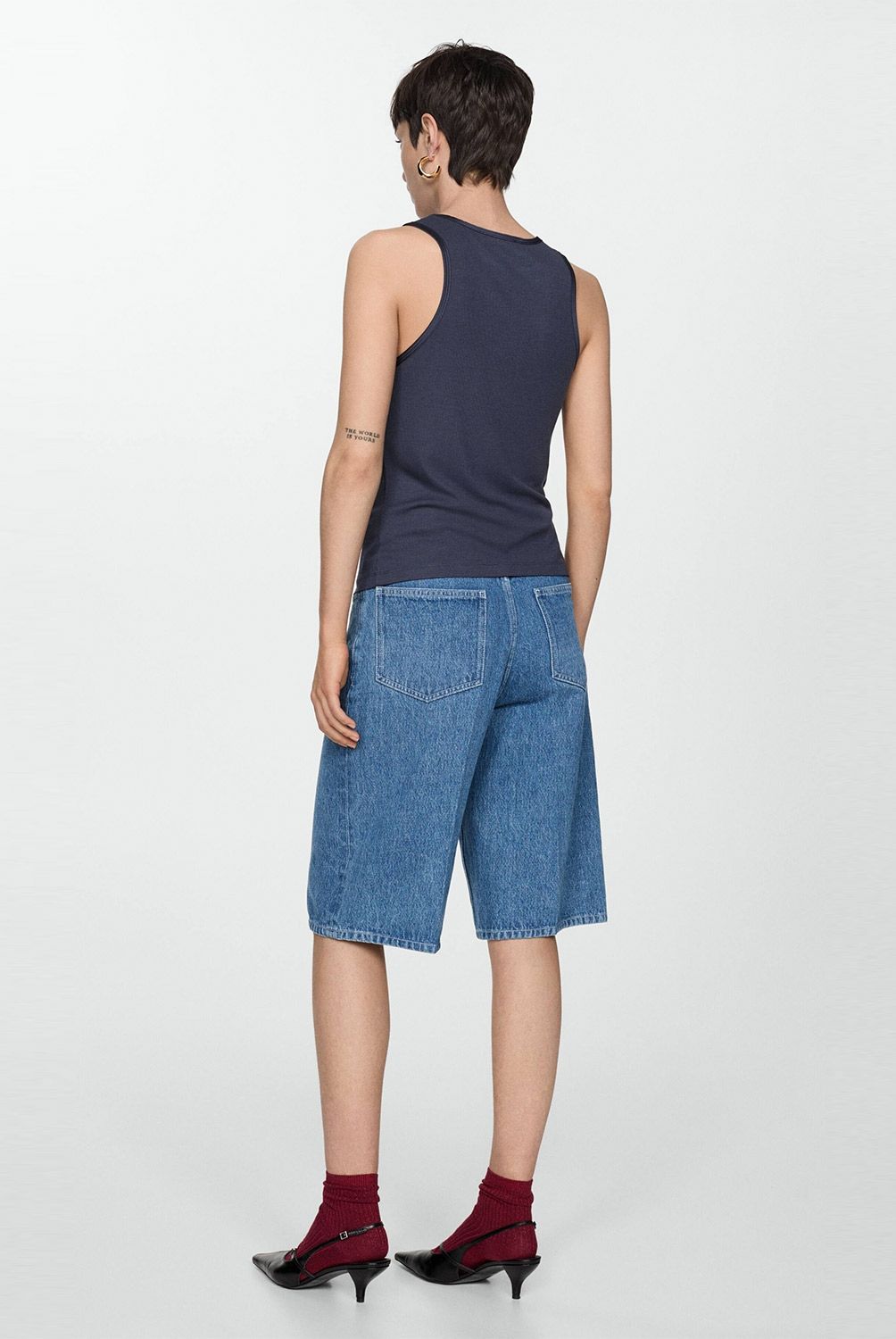 MANGO - Top Detalles Satinados Mujer Mango