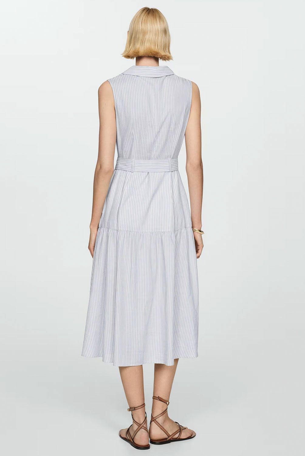 MANGO - Vestido Camisero Cinturón Mujer Mango