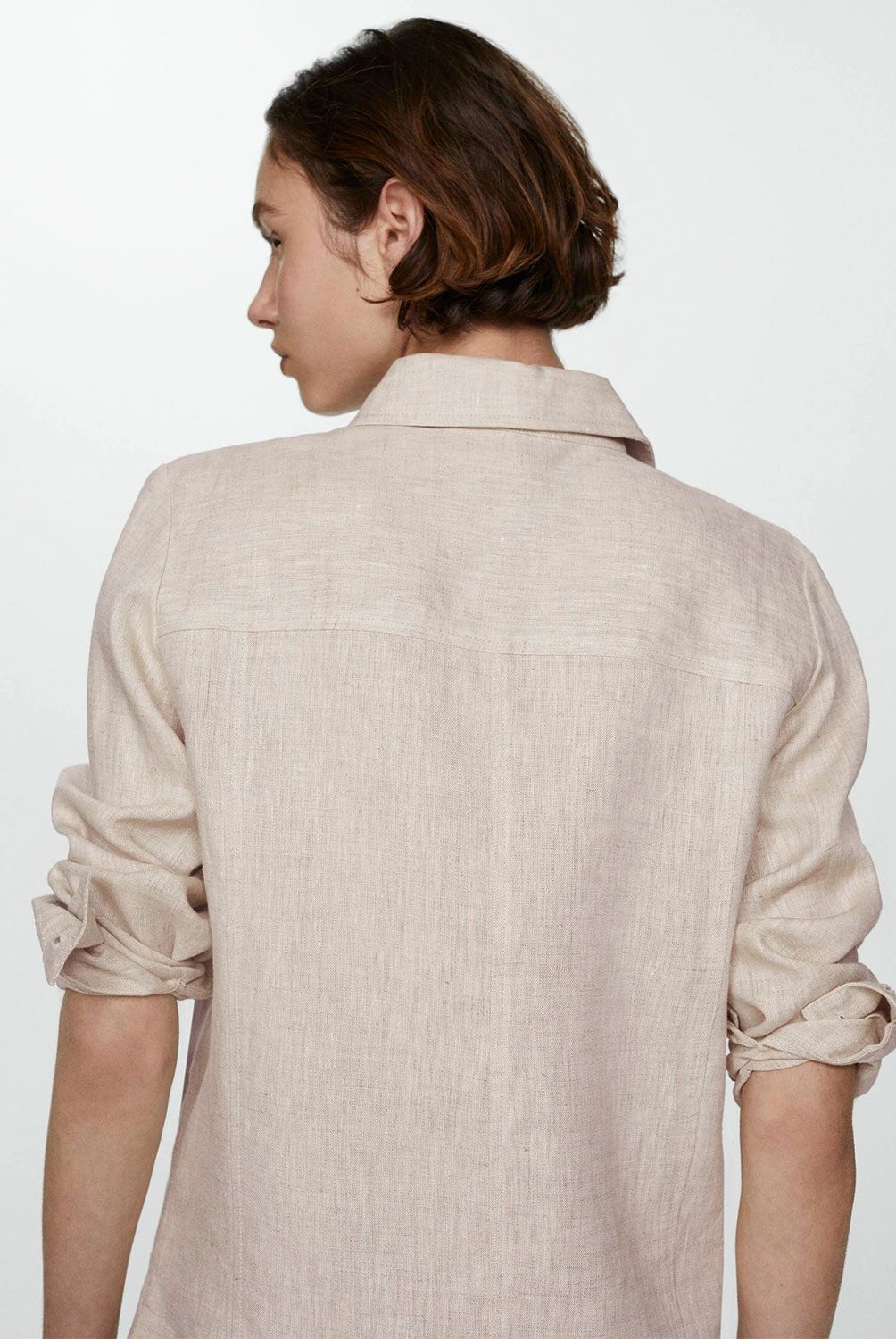 MANGO - Camisa 100% Lino Mujer Mango