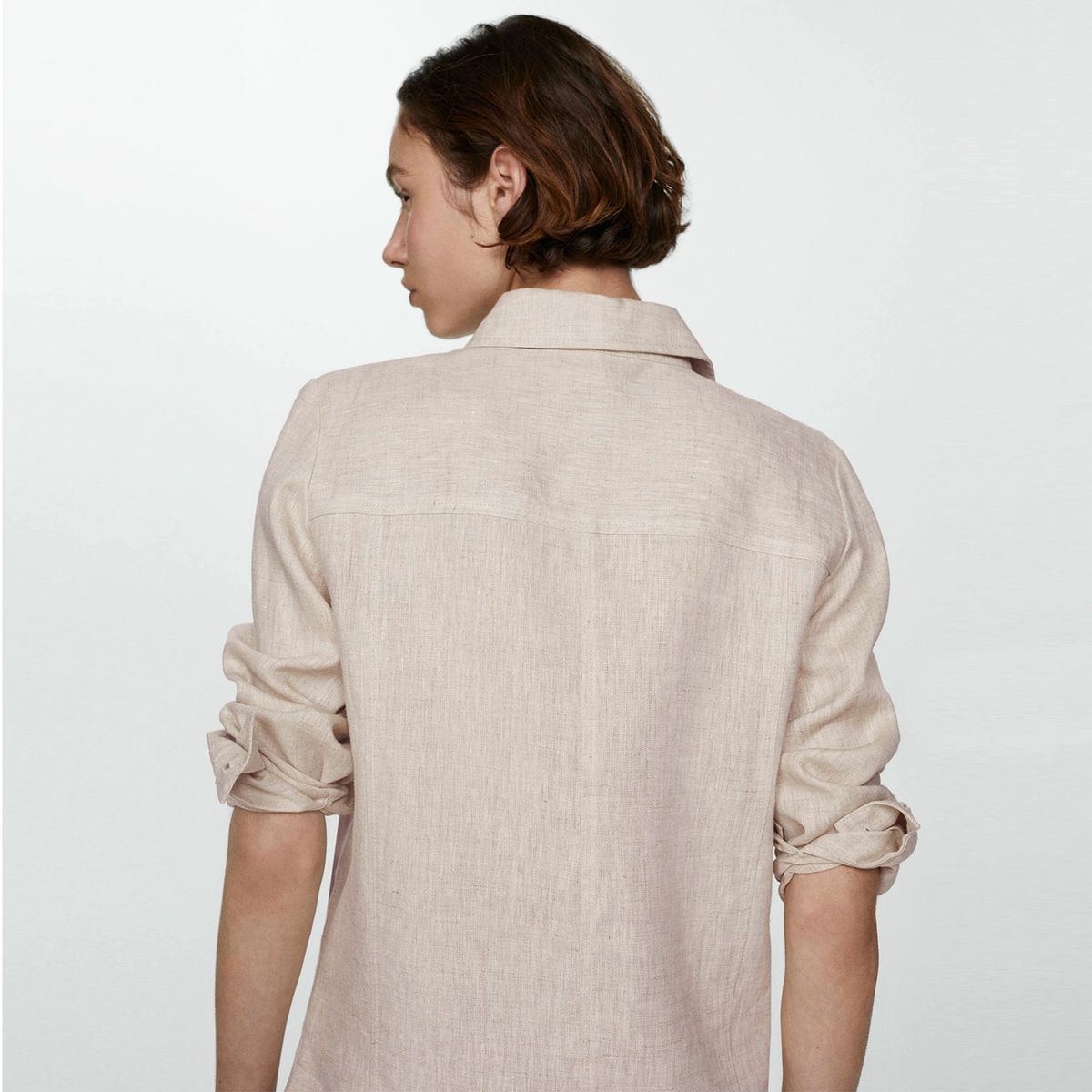 MANGO - Camisa 100% Lino Mujer Mango