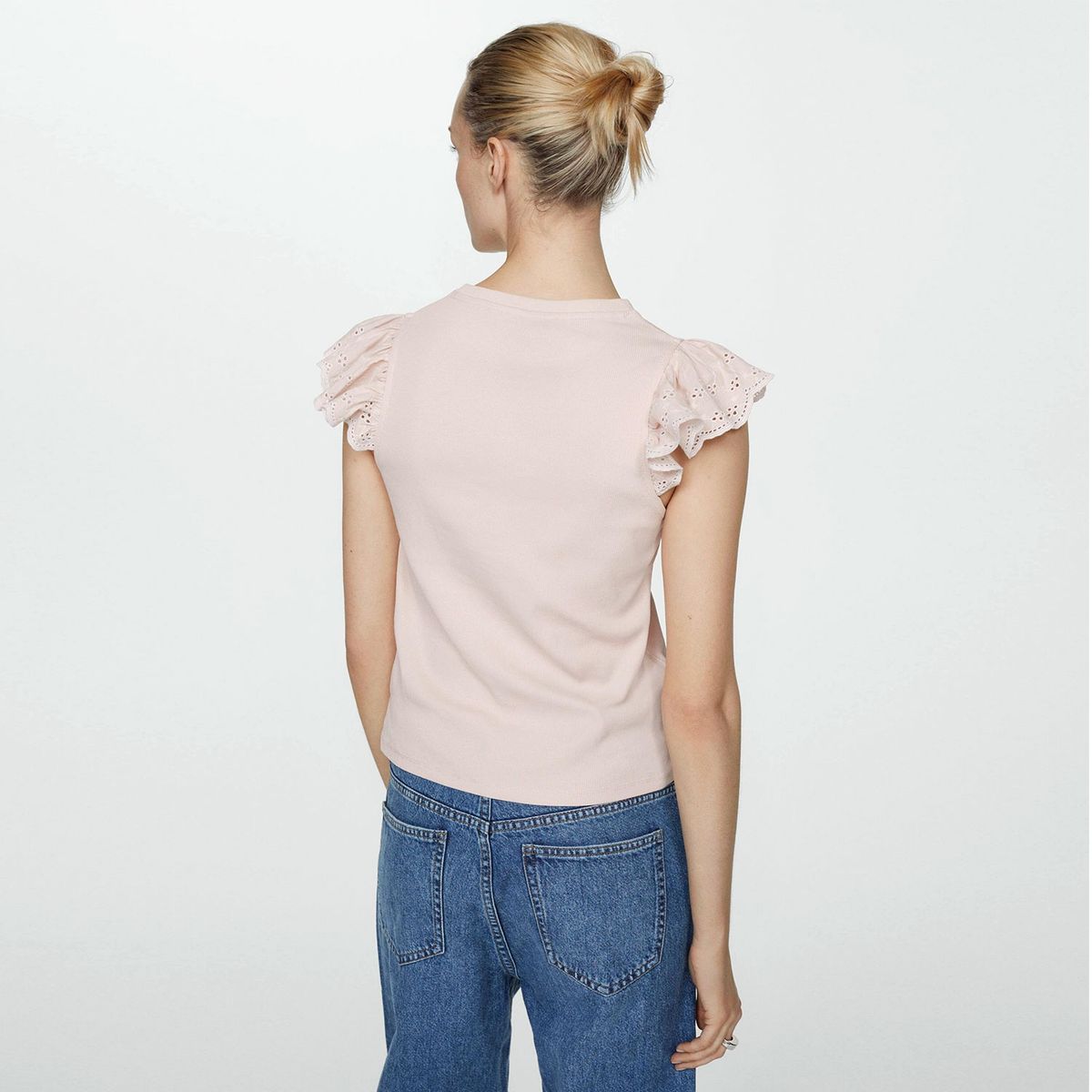 MANGO - Top Mujer Mangas Volantes