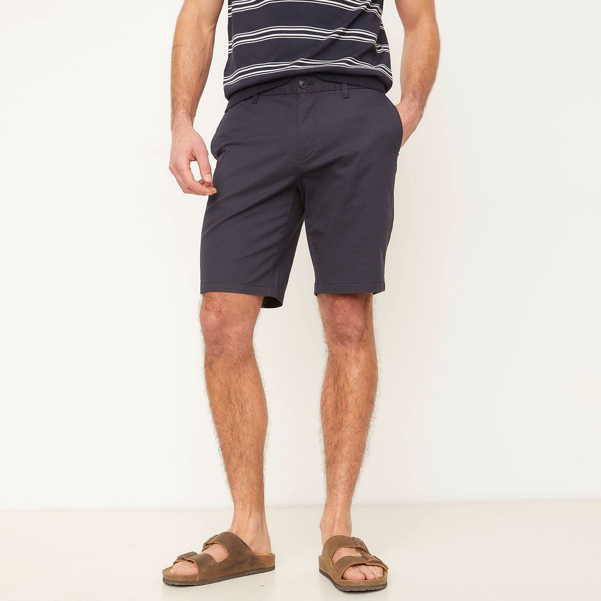MANGO MAN - Bermudas Slim Fit Chino Algodón Hombre Mango Man