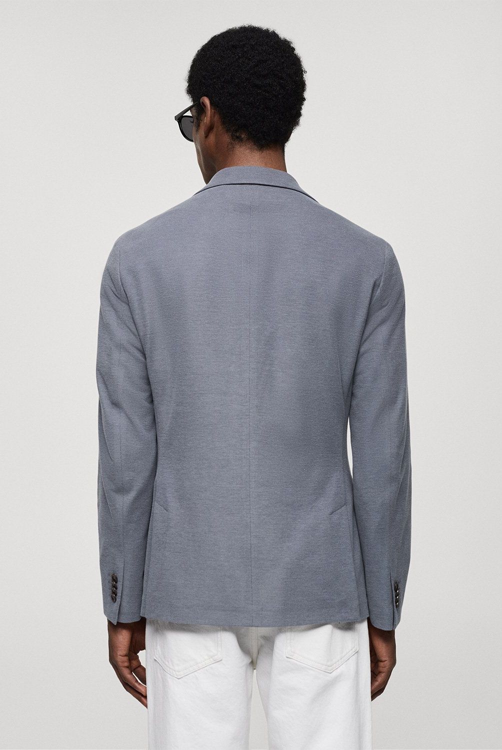 MANGO MAN - Chaqueta Slim Fit Algodón Estructura Hombre Mango Man