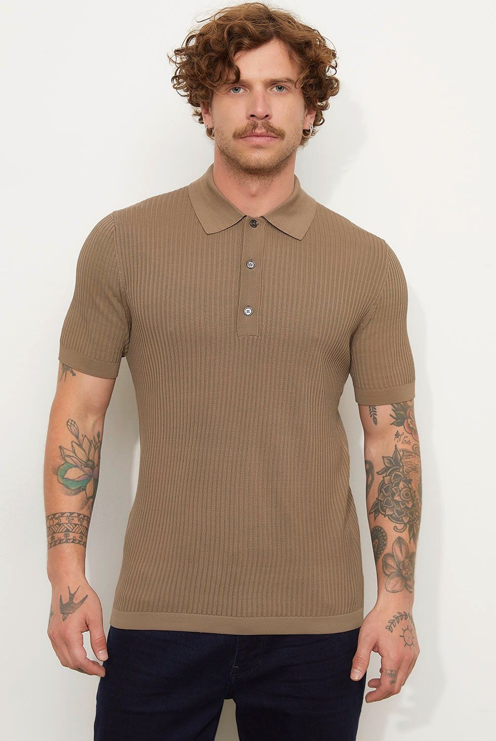 MANGO MAN - Polera Polo Punto Algodón Regulr Fit Hombre Mango Man