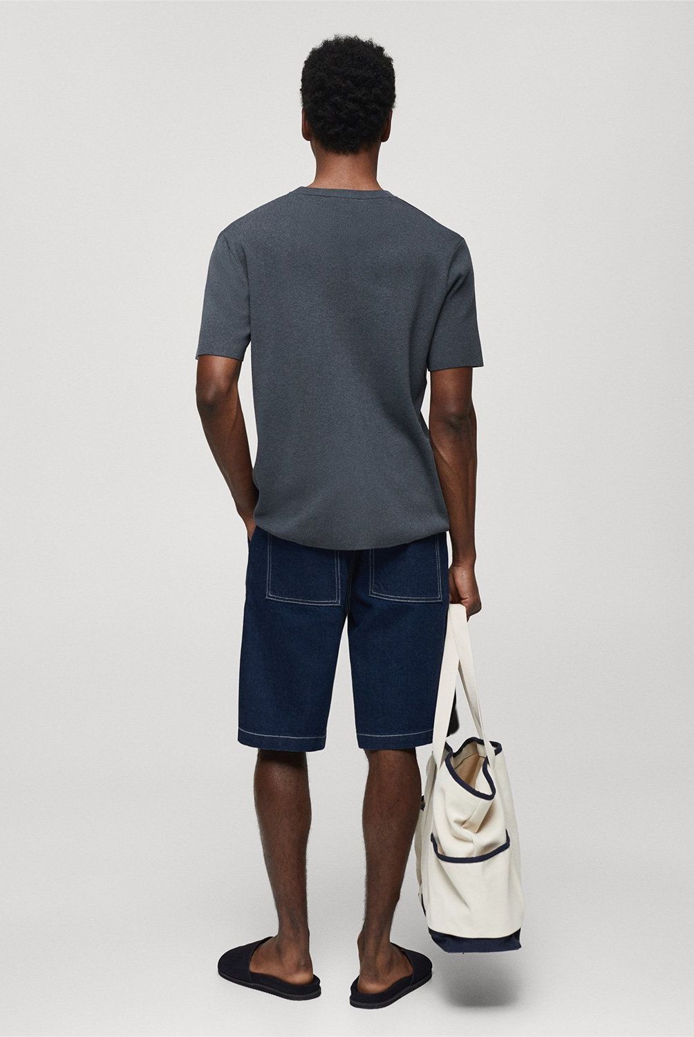 MANGO MAN - Polera Básica de Algodón Hombre | Mango Man