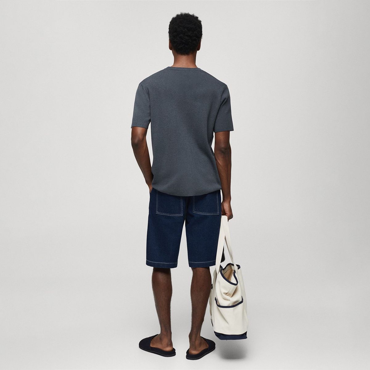 MANGO MAN - Polera Básica de Algodón Hombre | Mango Man