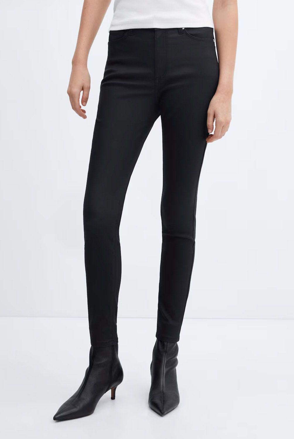 MANGO - Jeans Skinny Anne Tiro Alto Mujer Mango