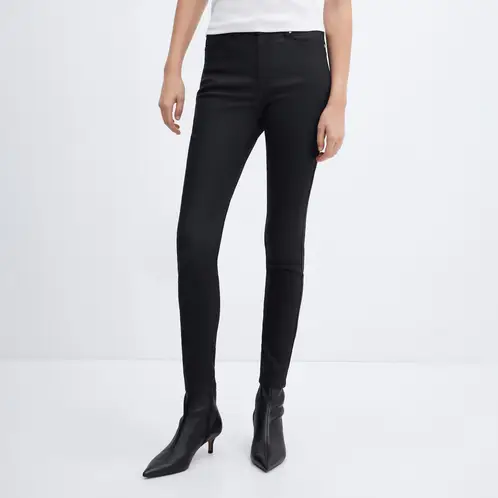 MANGO - Jeans Skinny Anne Tiro Alto Mujer