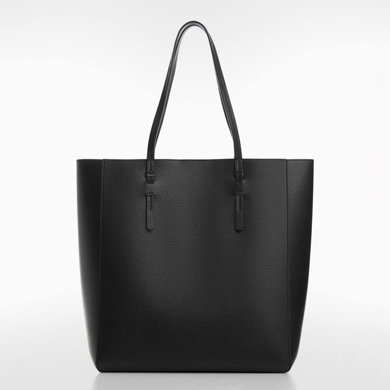 MANGO - Bolso Shopper Efecto Piel Mujer Mango