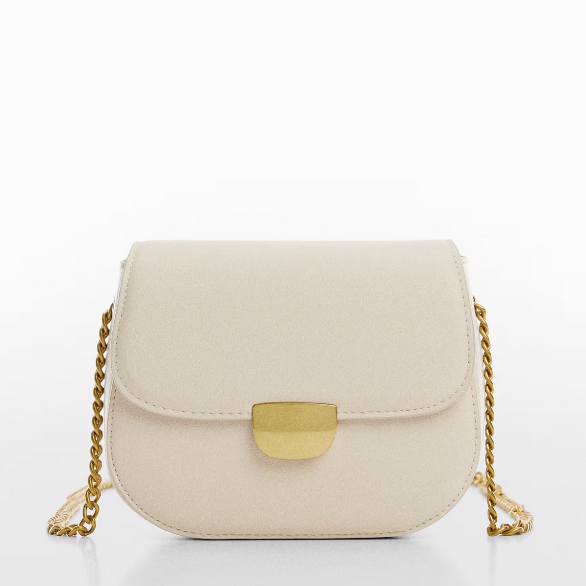 MANGO - Bolso Bandolera Solapa Mujer Mango