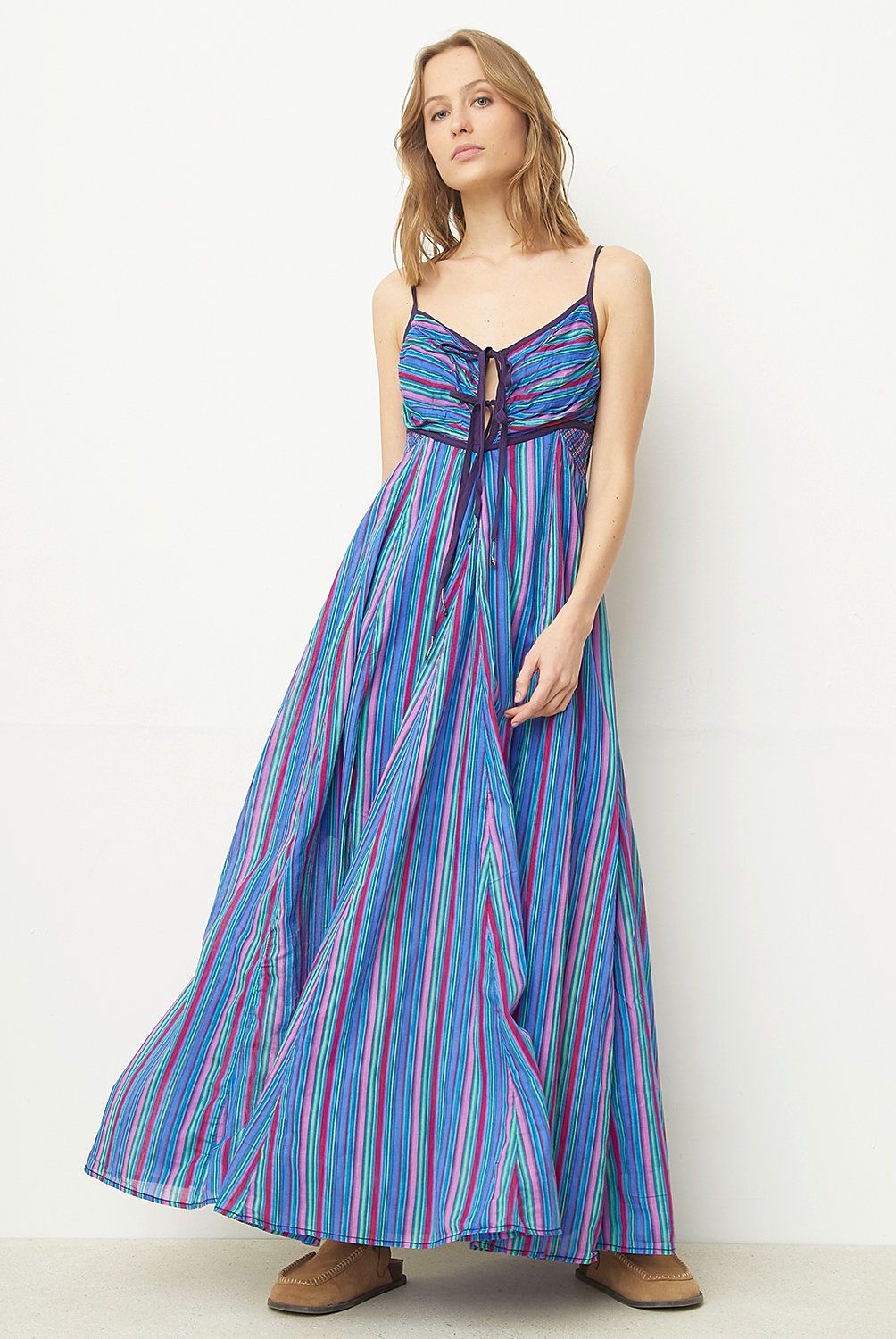 FREEPEOPLE - Vestido Largo sin Mangas Mujer Freepeople