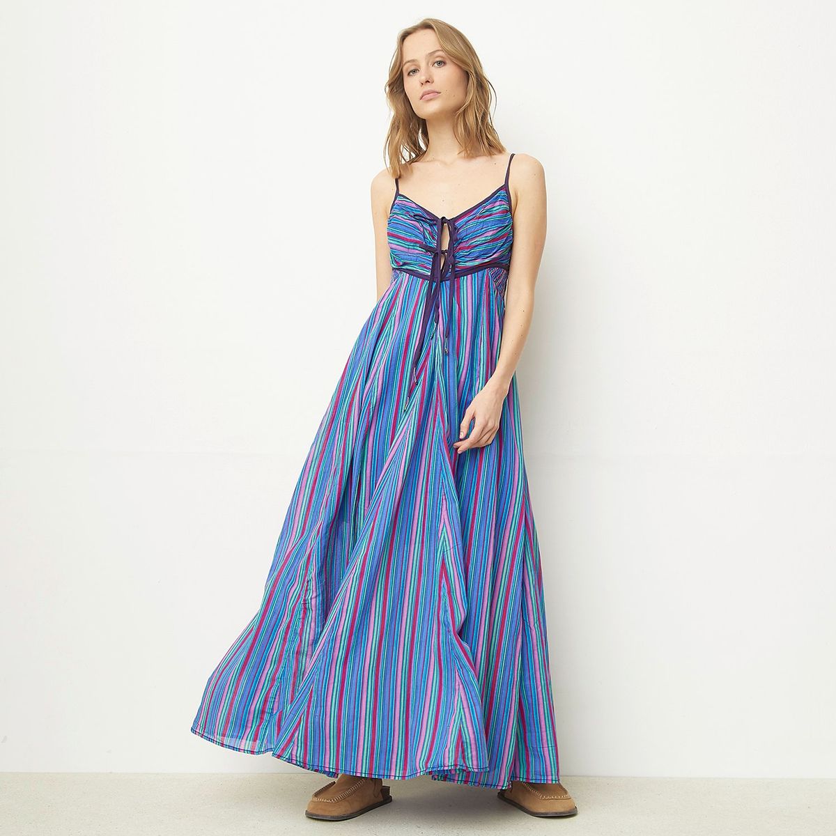 FREEPEOPLE - Vestido Largo sin Mangas Mujer Freepeople