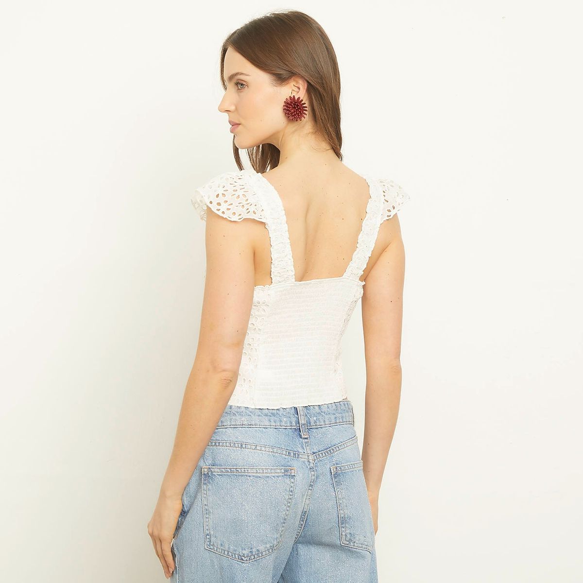 FREEPEOPLE - Top Manga Corta Mujer Freepeople