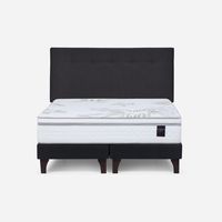 Cama Europea Art 4 King + Respaldo