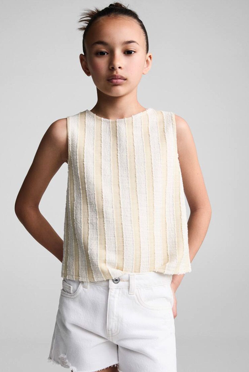 MANGO KIDS - Short Vaquero Rotos Niña Mango Kids