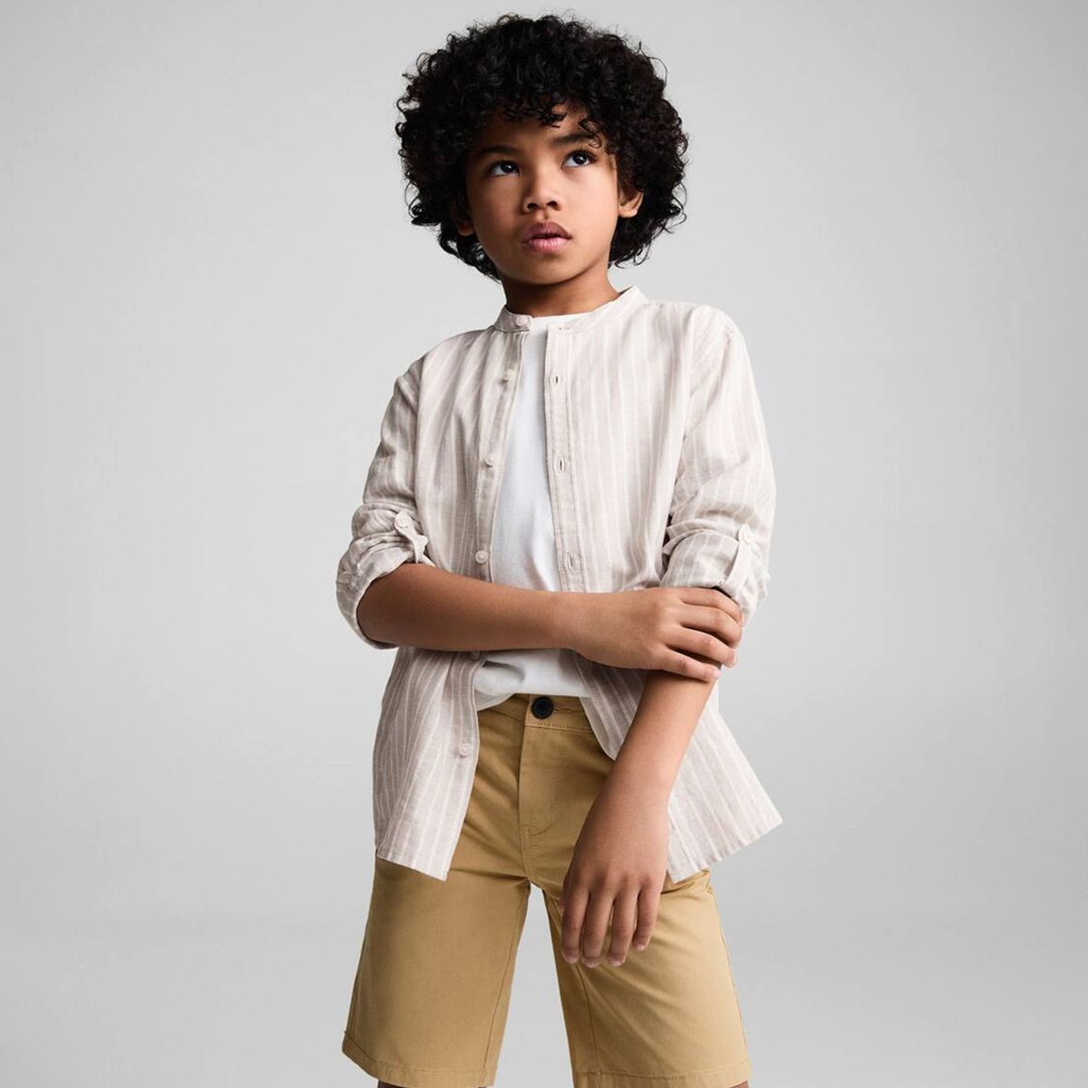 MANGO KIDS - Bermuda Slim Fit Chino Niño Mango Kids