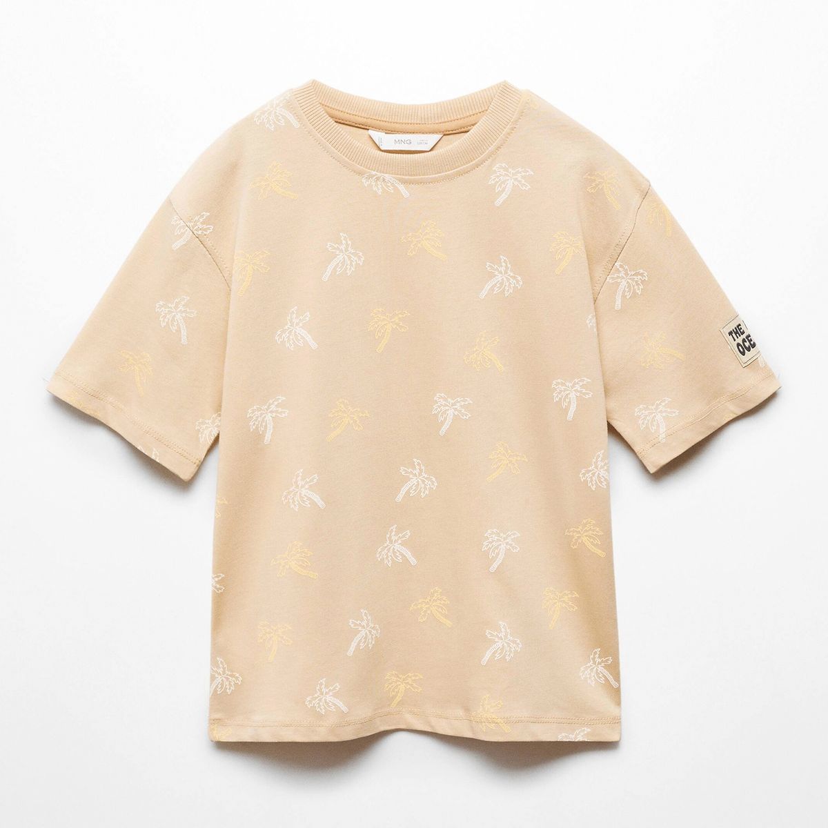 MANGO KIDS - Polera Estampado Palmeras Niño Mango Kids