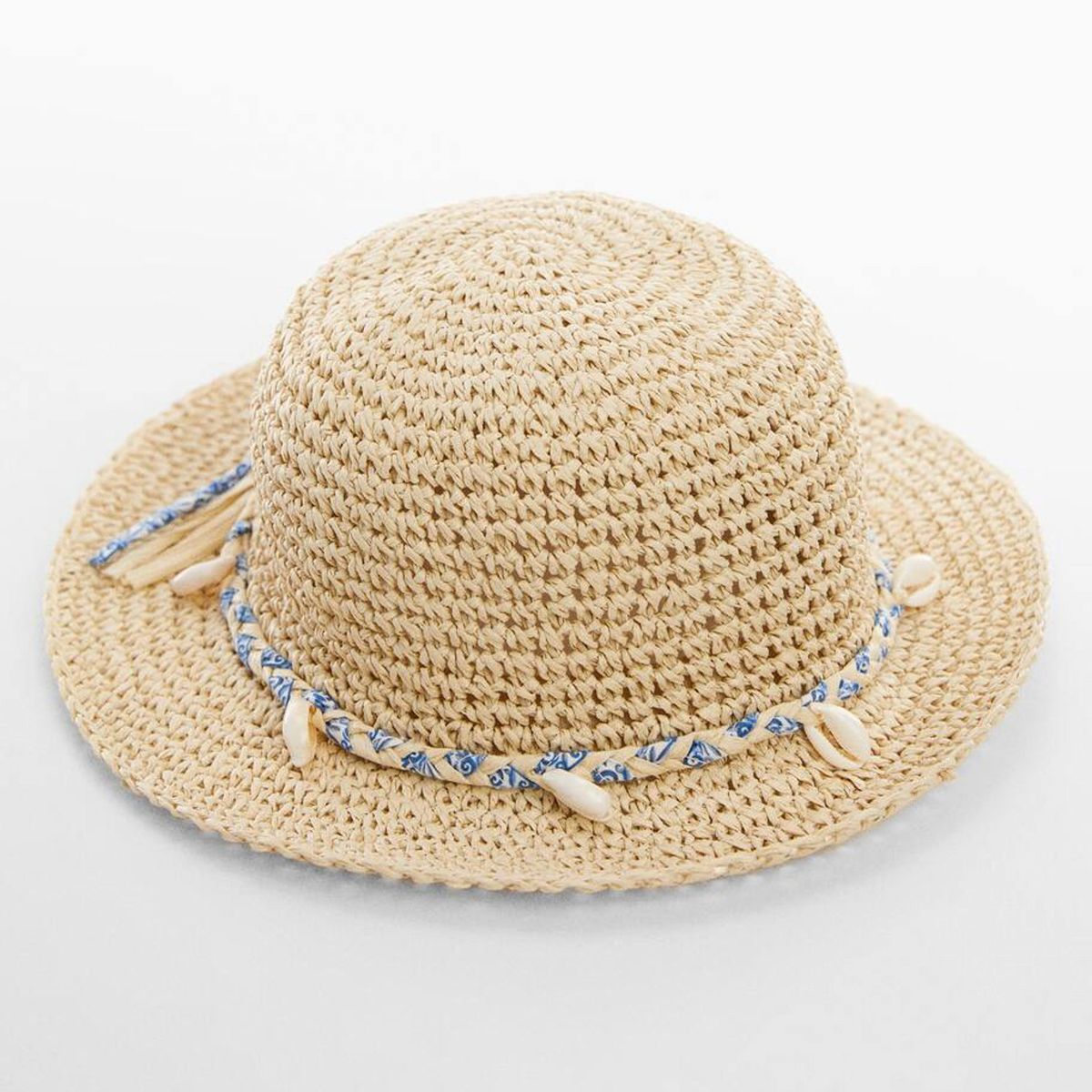 MANGO KIDS - Sombrero Paja Conchas Niña Mango Kids