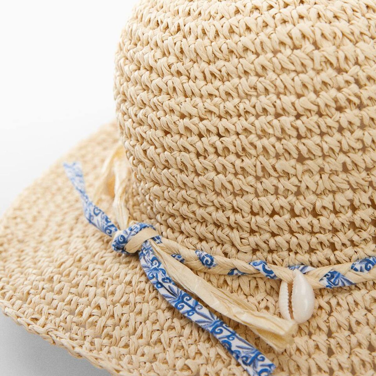 MANGO KIDS - Sombrero Paja Conchas Niña Mango Kids