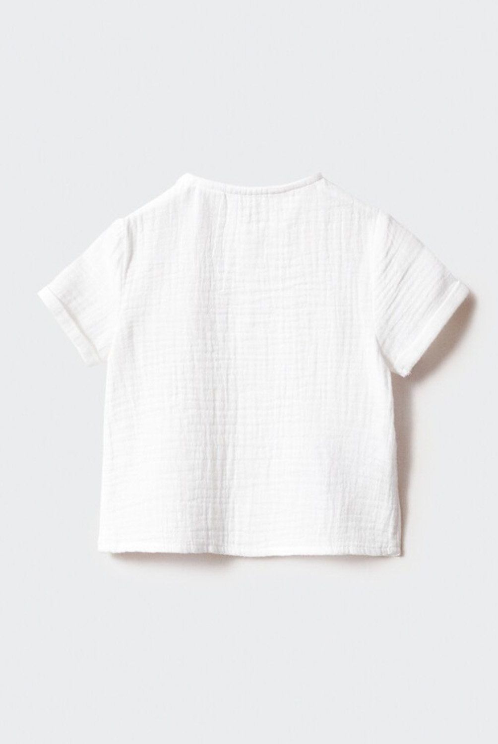 MANGO KIDS - Camisa Algodón Botones Unisex Bebé Mango Kids