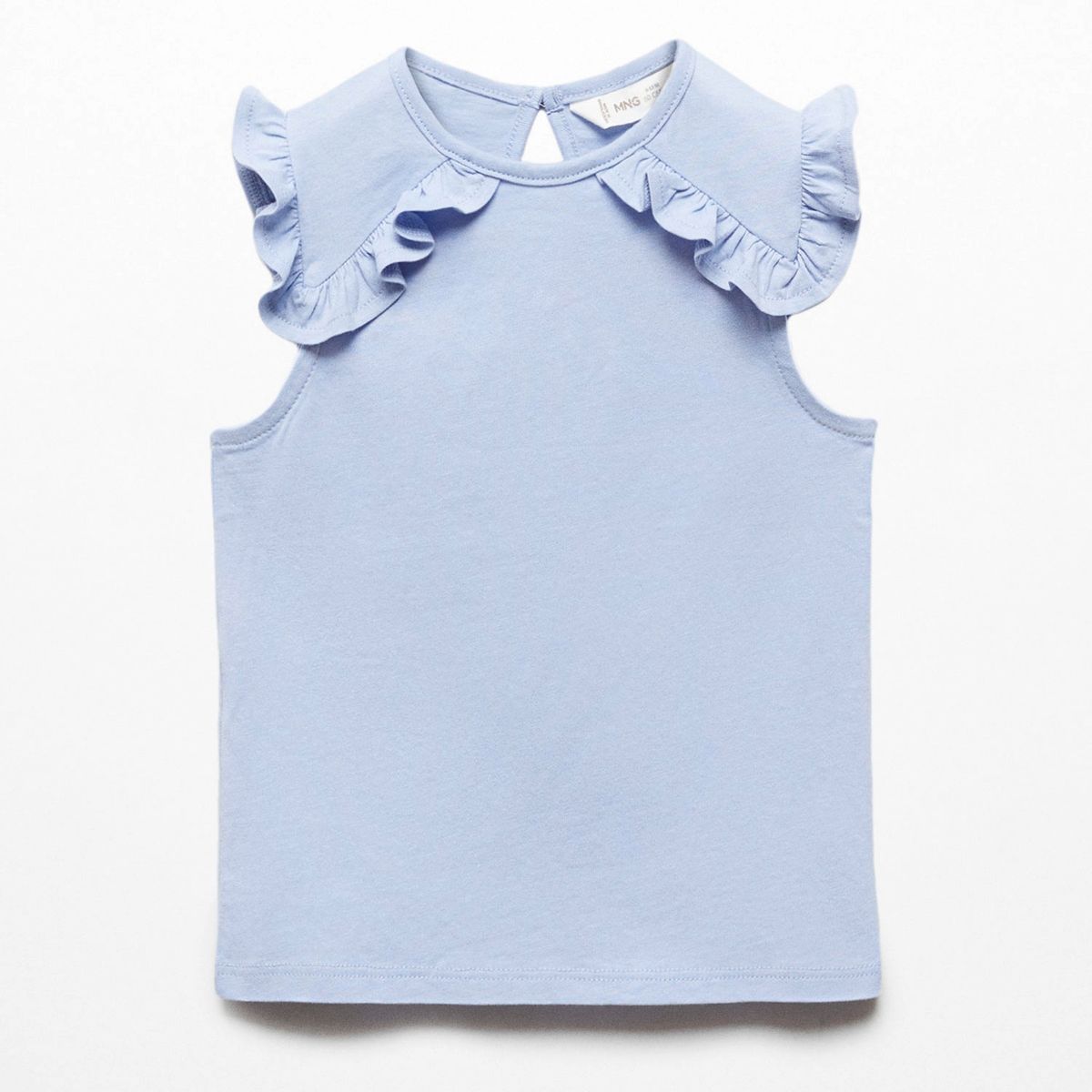 MANGO KIDS - Polera Algodón Volantes Bebé Niña Mango Kids