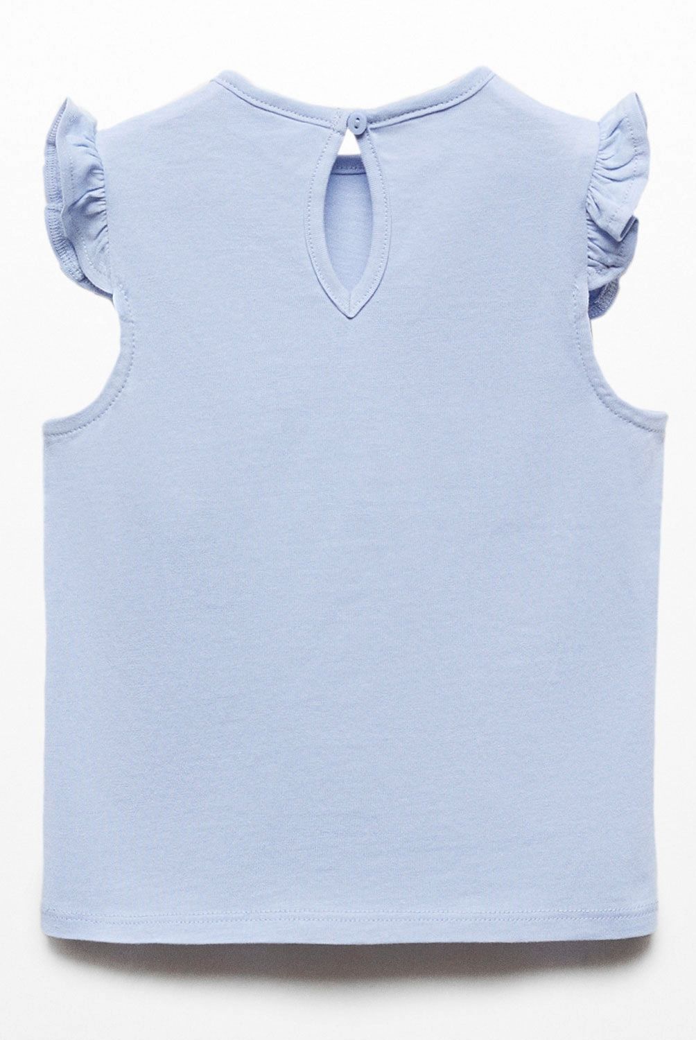 MANGO KIDS - Polera Algodón Volantes Bebé Niña Mango Kids