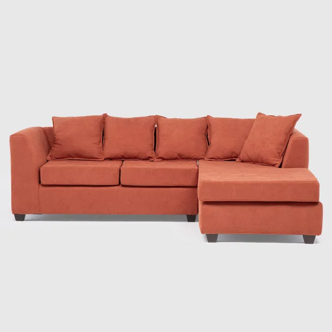 JDO & DESIGN - Sofá Seccional Derecho Tela Lara Velvet Mica