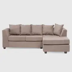 JDO & DESIGN - Sofá Seccional Derecho Tela Lara Velvet Taupe Mica
