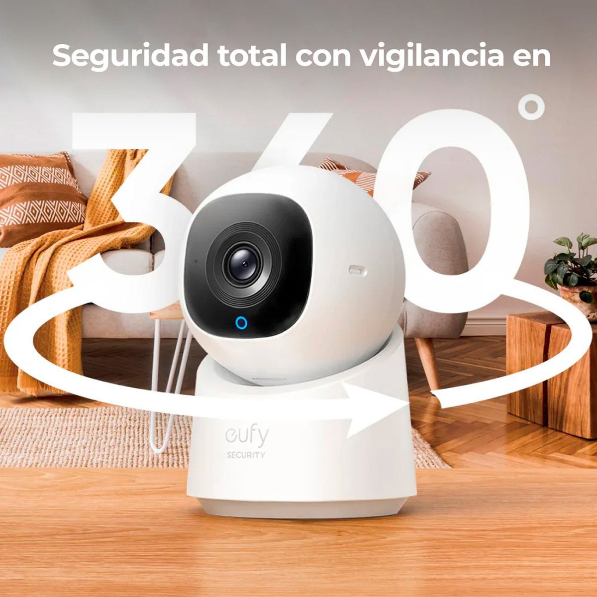 EUFY - Cámara de Seguridad 2K 360 Eufy