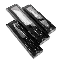 KRONS - Set 3 Cuchillos Acero Inoxidable Deluxe