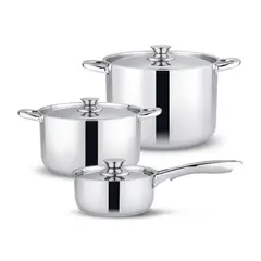 WENS - Batería de Cocina Acero Inoxidable 6 Piezas 430