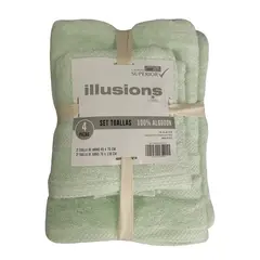 ILLUSIONS - Juego De Toallas 400 G Menta
