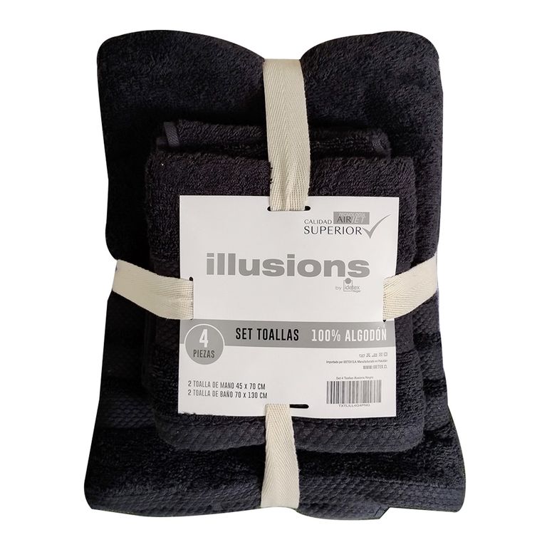 Juego De Toallas 400 G Negro