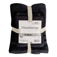 Juego De Toallas 400 G Negro