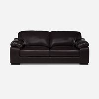 Sofá 3 Cuerpos Bolonia Chocolate Pu