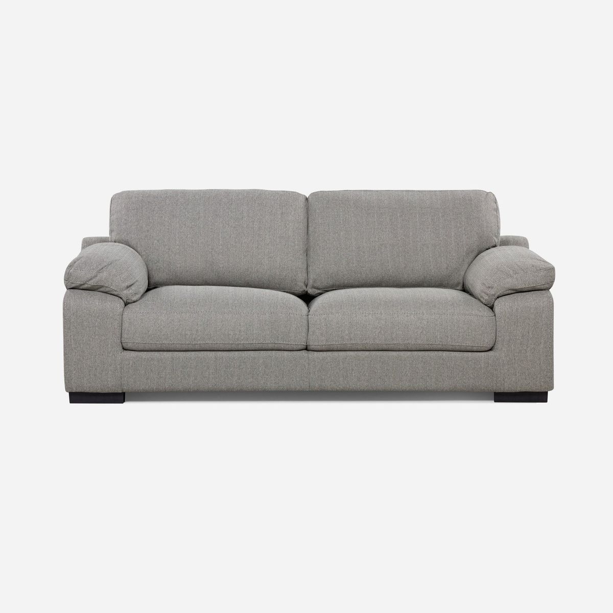 ROSEN - Sofá 3 Cuerpos Bolonia Gris Rosen